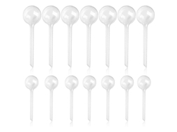 14 Bulbos De Rega Automática Em Plástico Transparente Para Plantas Jardim