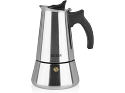Máquina de Café Expresso 4 Xícaras Compatível com Indução Aço Inoxidável Moka 150200 Ml Acampamento Cafeteira 427