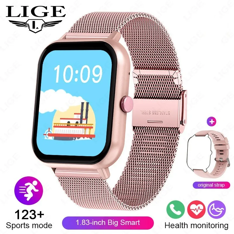 Smartwatch Gps com Tela de 1,83 Polegadas, Mais de 100 Modos Esportivos e Chamadas Bluetooth MDUG