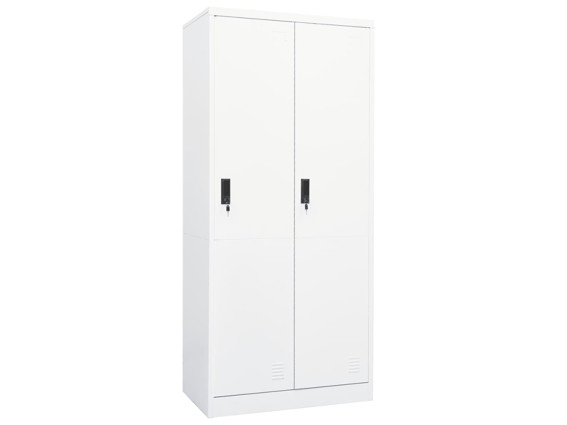 Roupeiro VIDAXL Branco Aço (80x50x180 cm)