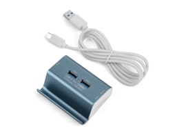 Hub USB 3.0 multifuncional, com três portas e leitor de cartões EOOCOO