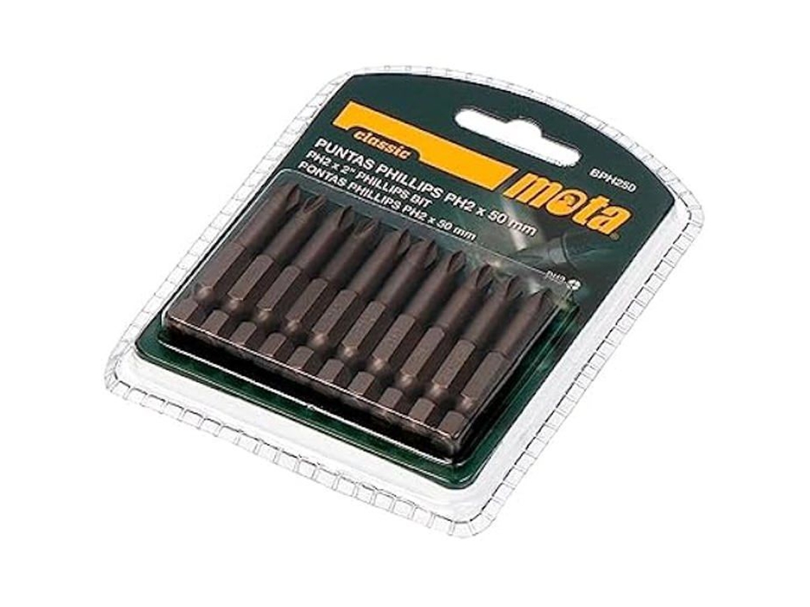 Conjunto De Pontas Phillips Mota Bph250 Ph2 De 50 Mm, Edm, Ferramentas De Fixação, Conjunto Com 1 Unidade, Aço, Pacote, Ph