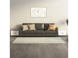 Vidaxl Mesa De Centro Com Pernas De Metal 2 Pcs 50x50x40 Cm Branco