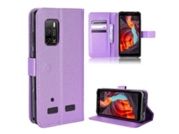 Capa De Couro Com Textura De Diamante Para Ulefone Armor X10 / X10 Pro