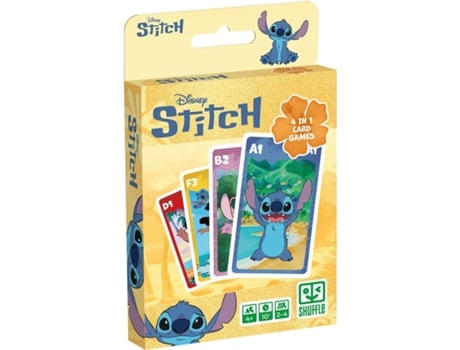 Jogo De Cartas 4 Em 1 Stitch Shuffle Heraclio Fournier