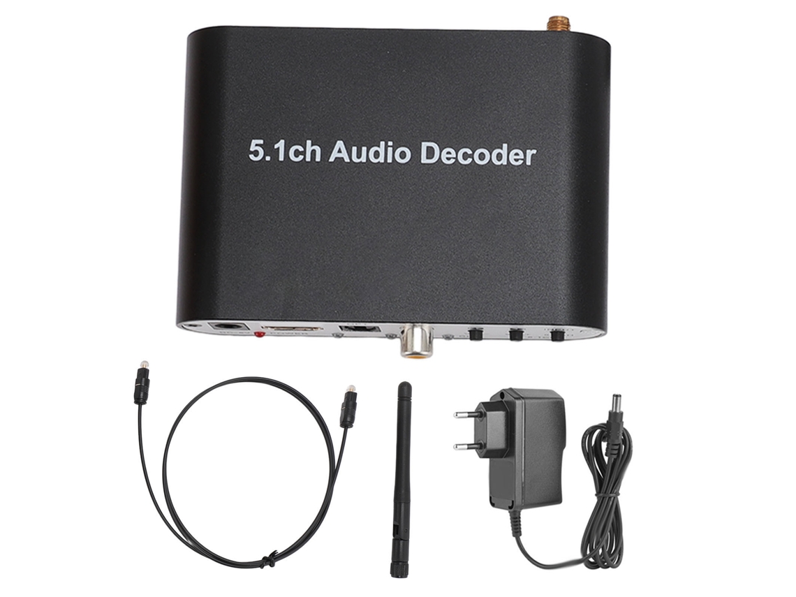 Aetheria decodificador de Som Digital 5.1 Canais com Hdmi Arc Bluetooth 5.0 Óptico Spdif Coaxial Usb Eu Plug