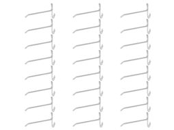Ganchos de prateleira de ferro 3.5mm 15cm 30pcs S/MARCA