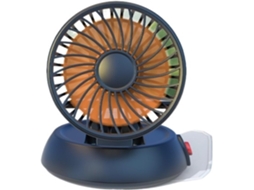 Ventilador De Carro Ajustável Em 360°, Ventilador Elétrico Automotivo