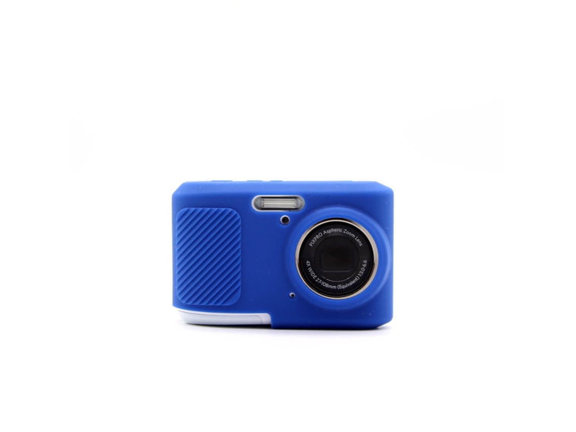 Capa Silicone HEXINYIGJLY para Kodak Pixpro Fz45tampa Objetiva Removível, Antirriscos Azul