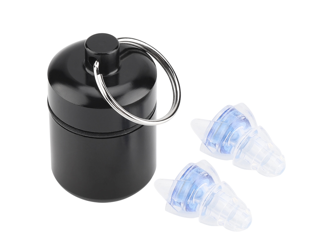 Plugues Auriculares Com Redução De Ruído 27db Para Proteção Auditiva Em Shows E Festas (azul)
