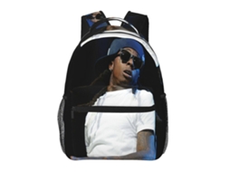 Mochila Lil Wayne T3 Para Estudantes, Resistente E Leve, Impermeável E Com Alça De Ombro Respirável.