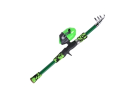Vara de Pesca Infantil Telescópica 165cm Fibra de Vidro