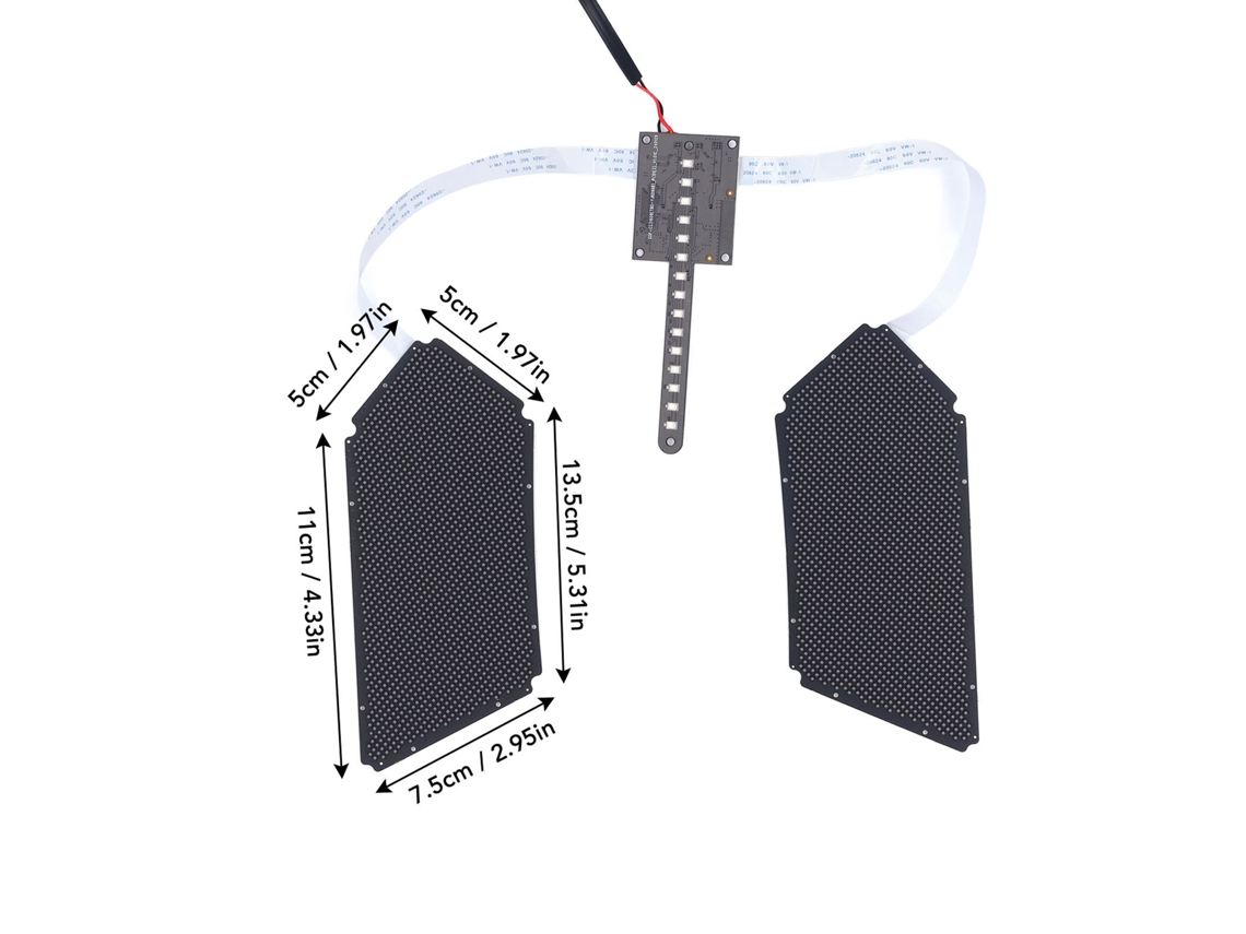 Tela Led Para Mochila Com Olhos Programáveis Bluetooth 12v