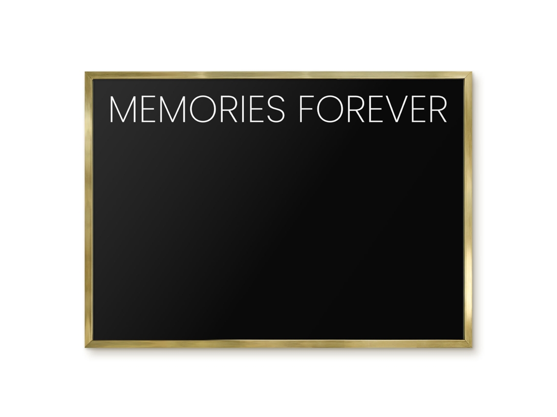 Quadro de vidro magnético "Memórias para sempre" para o hall de entrada Espelharte (70x50 cm)