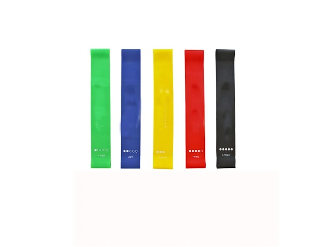 Conjunto de Faixas Elásticas de Resistência 6 Peças AQUAFORGE