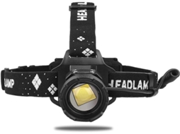 Lanterna De Cabeça Recarregável Com 5 Modos De Lúmen E Zoom, Ideal Para Camping E Caminhadas, Branca Olysi Shop