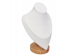 Suporte Para Colares Em Madeira Branco 16 5x10 5x23 5cm 1 Un.