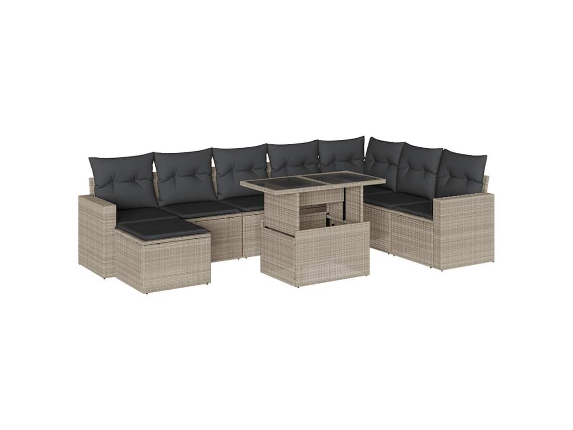 Garden Sofa Set, Garden Sofa Sets Vidaxl Cinzeto Rattan / Vime (n/a)