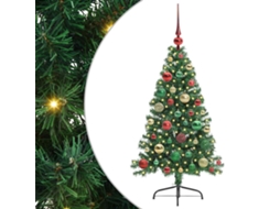 Conjunto 1 Decoração De Árvore De Natal Vidaxl Verde Pvc (120 Cm)
