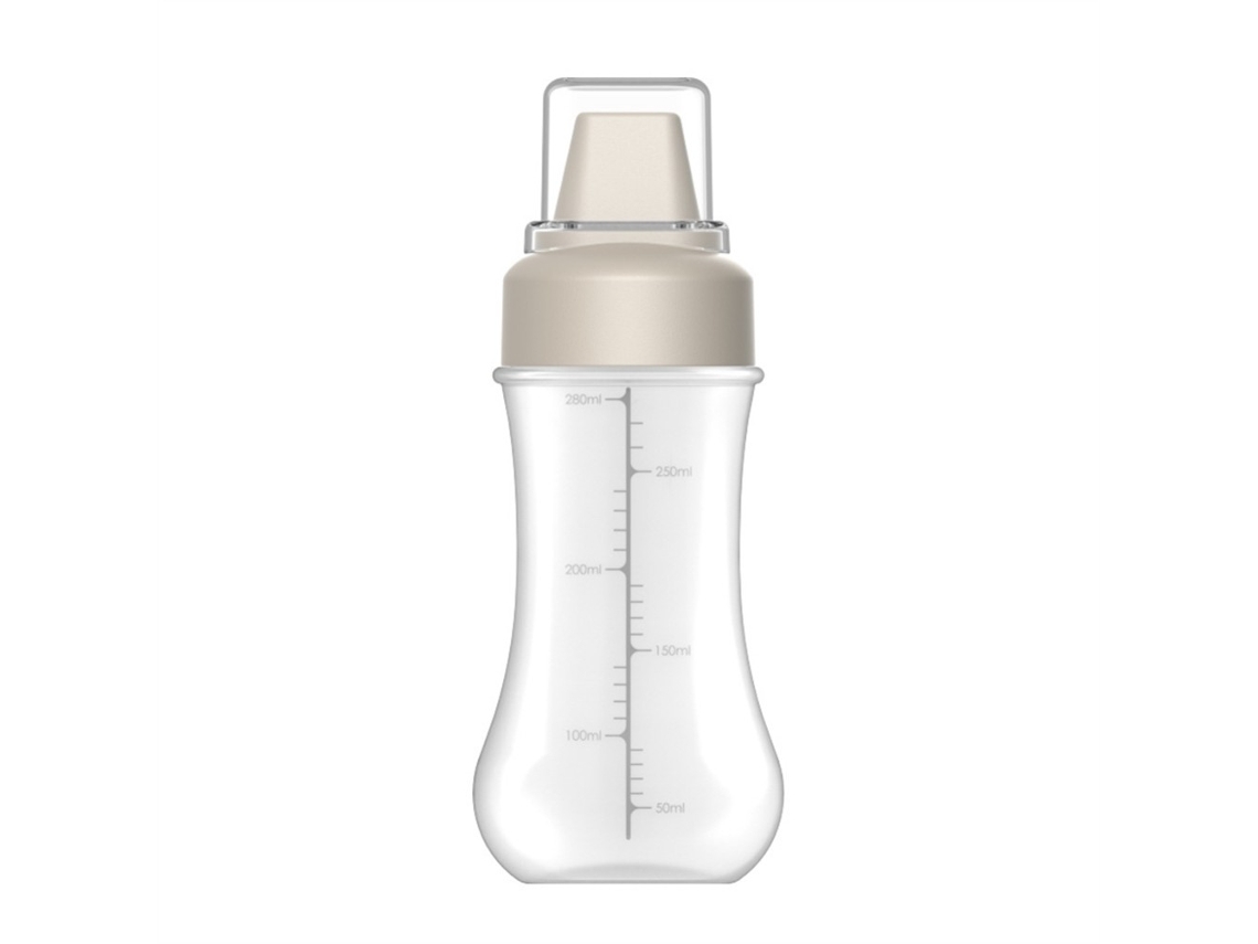 Frasco De Spray Tempero 5 Furos Com Escala, Dispensador Óleo Para Molho Salada Ketchup Mostarda