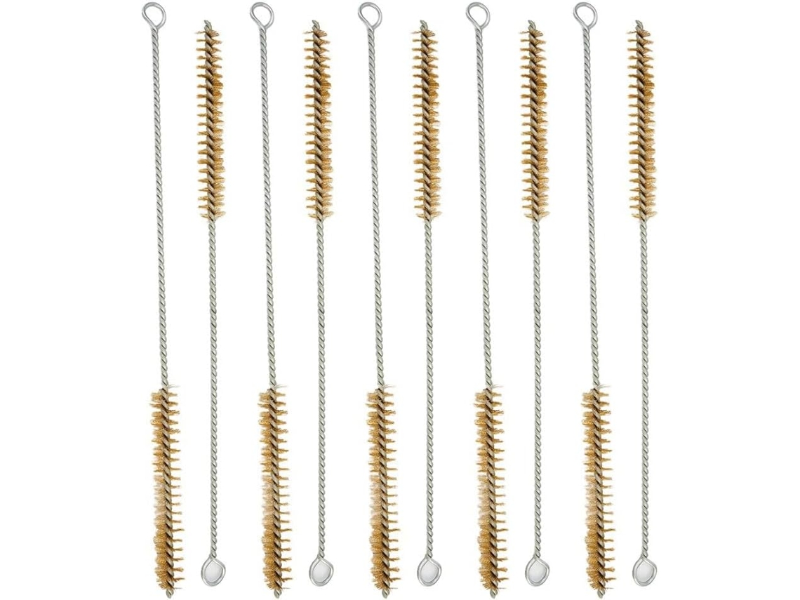 Escovas De Aço Inoxidável Para Limpeza Tubos, 10 Unidades, Para Tubos Cilíndricos, Projetadas Para Remover Ferrugem E