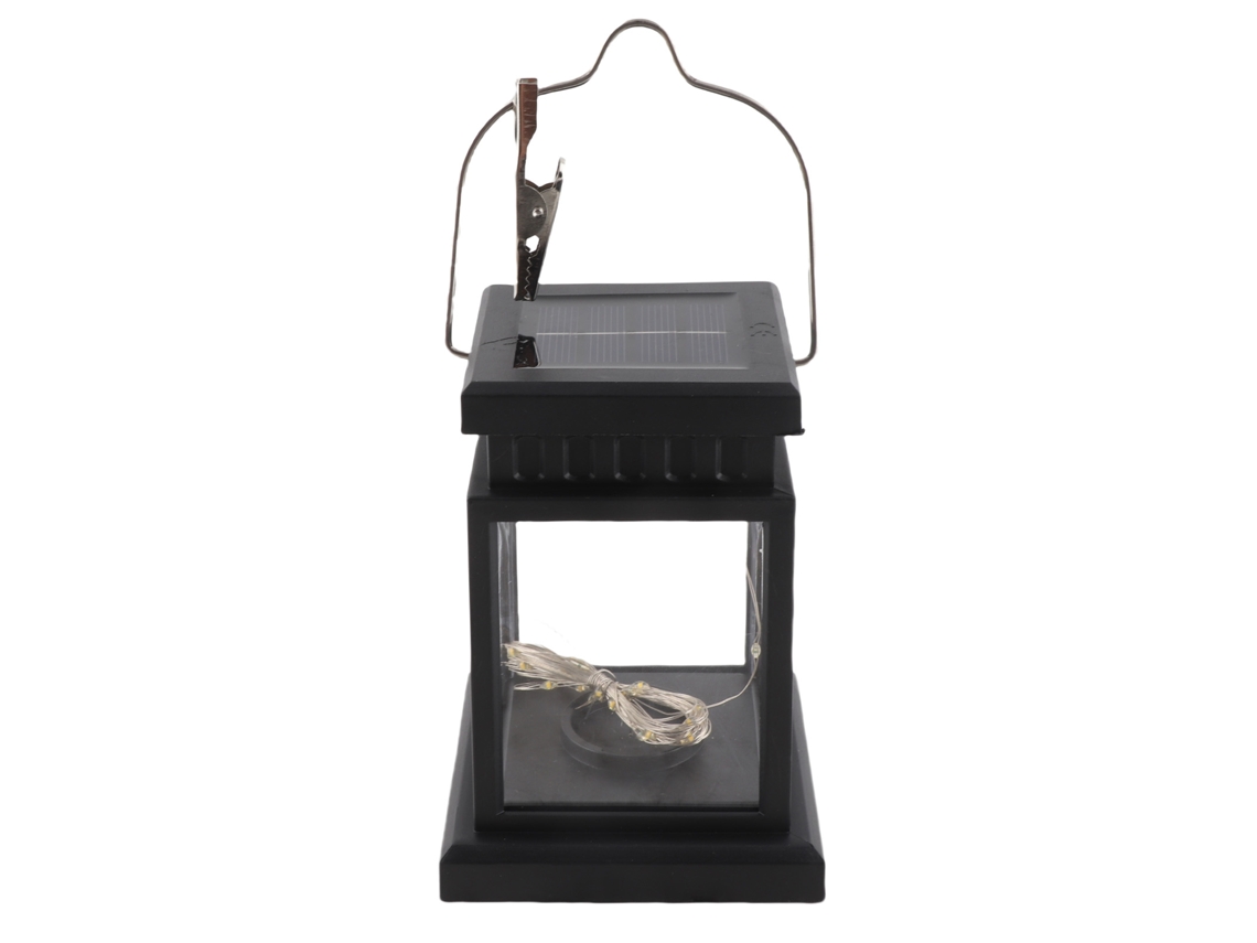 Lanterna solar externa LED com pinça, para jardim, pátio, decoração paisagística | S/MARCA