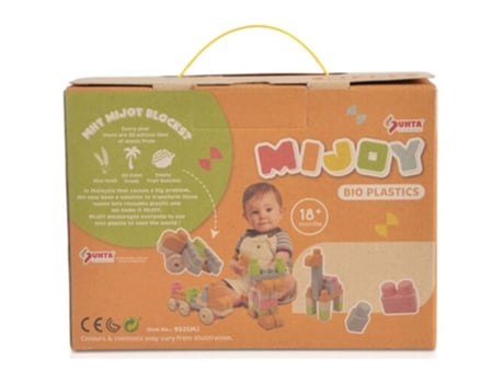 Blocos de Construção SUNTA TOYS Ecológicos 30 Unidades Mijoy (Idade Mínima Recomendada: 18 meses)