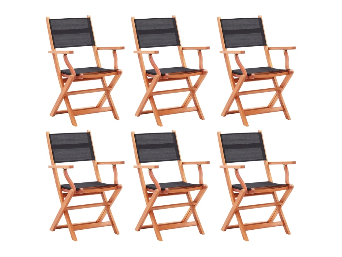 Folding Chair, Folding Chairs Vidaxl Preto Madeira (n/a)