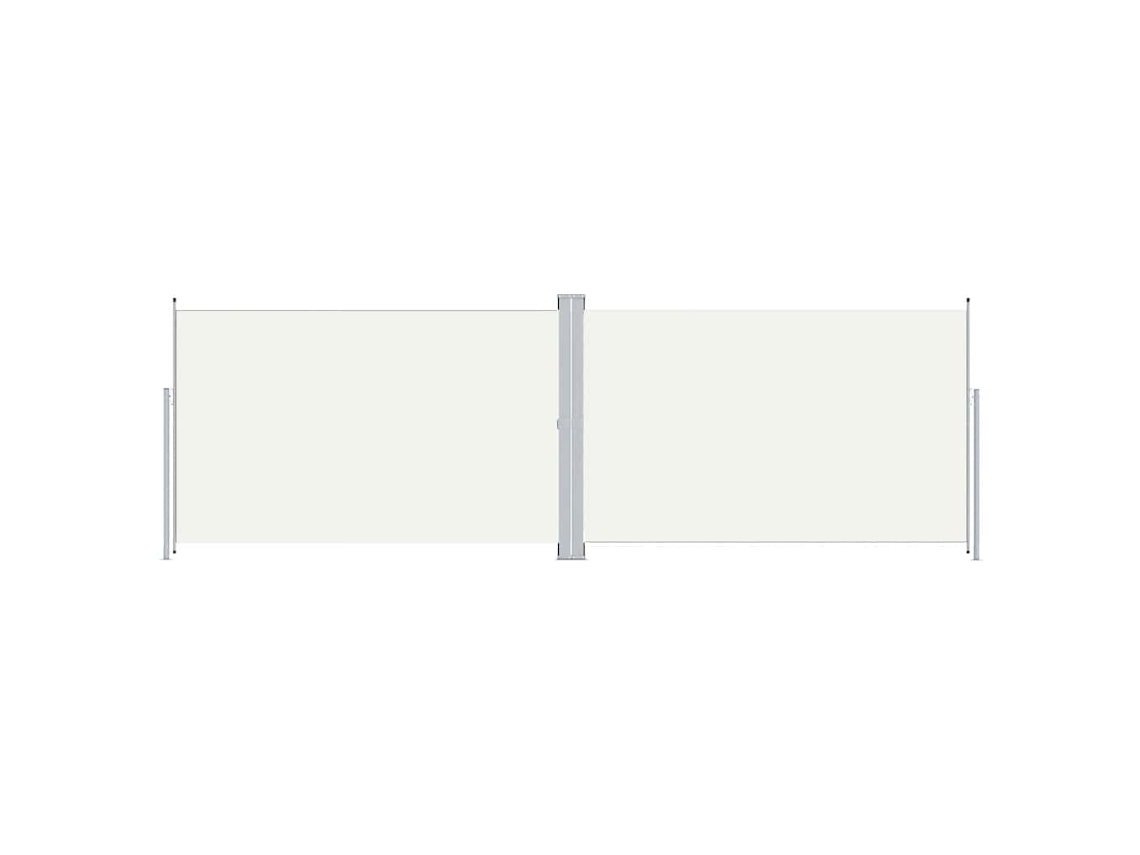 Side Awning, Side Awnings Vidaxl Creme Tecido (200 X 600 Cm)