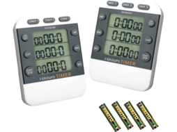 Temporizador Digital De 3 Canais Para Cozinha Profissional, Contagem Regressiva, Para Restaurantes, Padarias, Pizzarias E Preparo Simultâneo