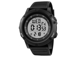 Reloj Digital Deportivo Redondo Impermeable Con Noctilucencia Para Exterior