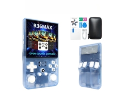 Console Portátil Jogos Retrô R36max Incluindo Ps1/gba/snes, Tela Ips De 4 Polegadas, 128gb （azul Glacial）czhhmart