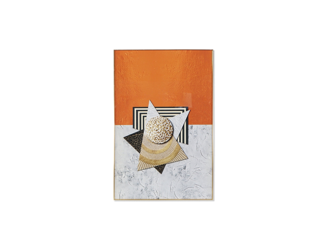 Moldura Abstrata em Porcelana, Alumínio e Mdf, 80x3x120cm ALEXANDRA HOUSE LIVING