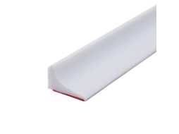 Barreira De Água De Silicone Para Chuveiro E Cozinha - Barreira Antiderramamento Com Efeito Impermeável E Instalação Fácil Branco