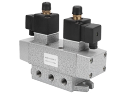 Válvula Solenoide Pneumática Laxiscreed 3 Posições 5 Vias 24v Dc Para Automação Industrial