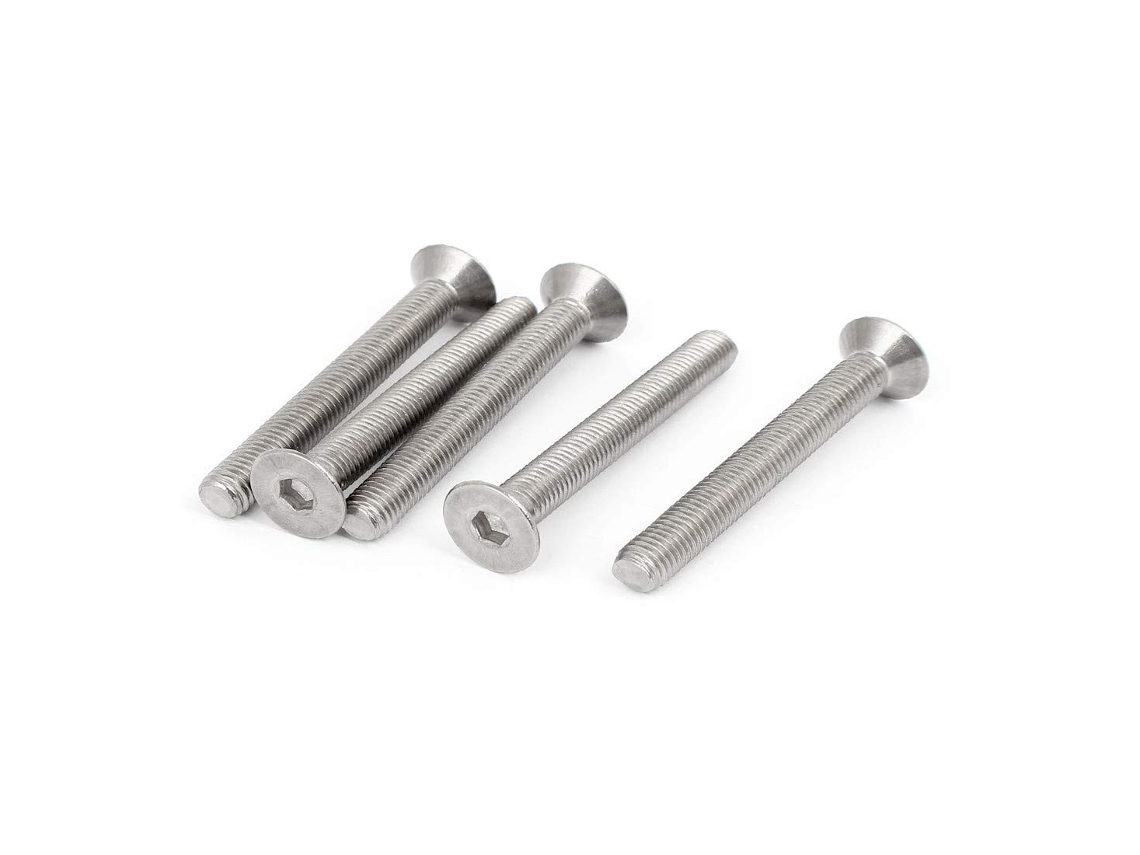Sextavada Flat Head Parafuso M8x70mm Em Aço