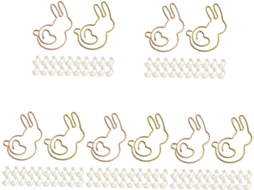 Conjunto de 5 clipes divertidos de Coelho com Estampa Vaqueira Pendurar Quadros, marcadores de página, clipes