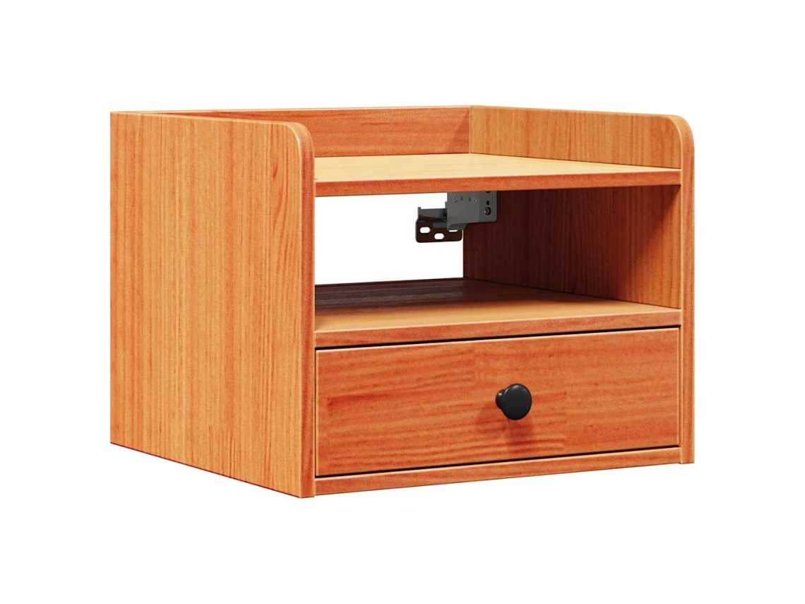 Mesa de Cabeceira com Gaveta Marrom Cera 38x36x29,5 cm MAISON EXCLUSIVE