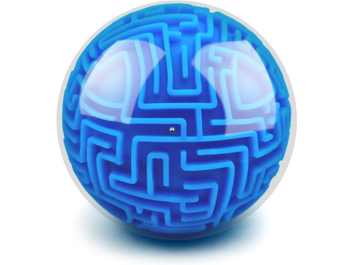 2026 juego de Rompecabezas 3d de Laberinto Con Bolas Y Gravedad para Niños Y Adultos Juguete Educativo Y Regalo (azul)