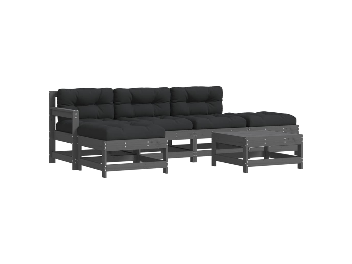 Garden Lounge Set, Garden Lounge Sets Vidaxl Cinzeto Madeira (n/a)