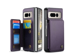 Capa De Couro Antirroubo Caseme C22 Pctpu Estilo Empresarial Rfid Para Google Pixel Fold