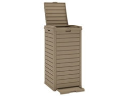 Outdoor Garbage Bin, Outdoor Garbage Bins Vidaxl Marrom Polipropileno (n/a)