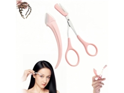 Tesoura Sobrancelhas 2 em 1 2025 Tipo B, para Modelar Homens/mulheres ZYBLSSBB