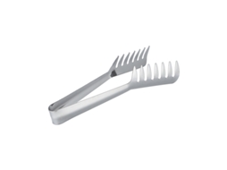 Pinças para alimentos Slowmoose, pacote com 1, pinças de aço inoxidável para massas de 20 cm, prateadas