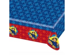 Toalha De Mesa Amscan Fireman Sam Retangular Multicor (180x120cm)