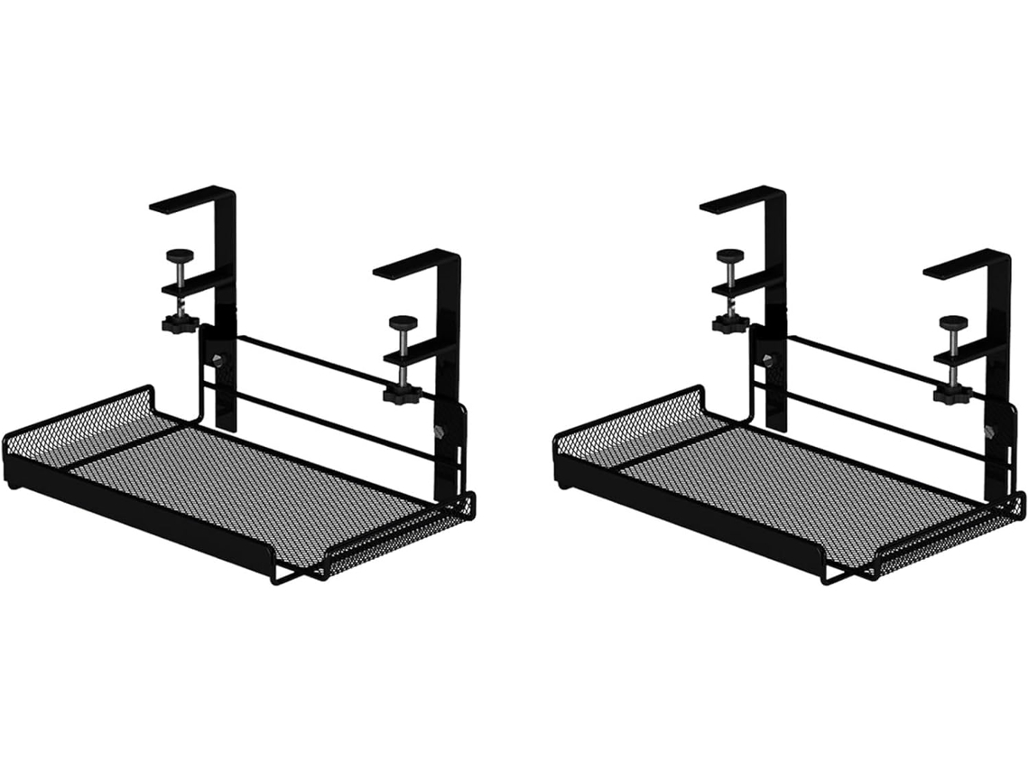 2 X Bandeja Organizadora De Cabos Para Mesa, Estação De Trabalho, Cesto Metálico Para Cabos, Mesa De Gokoco