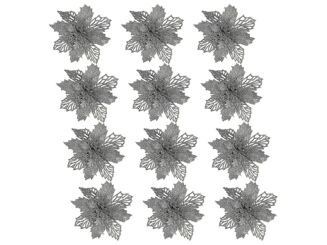 Flores Decorativas De Natal Para Árvore, Grinaldas E Caixas De Presente