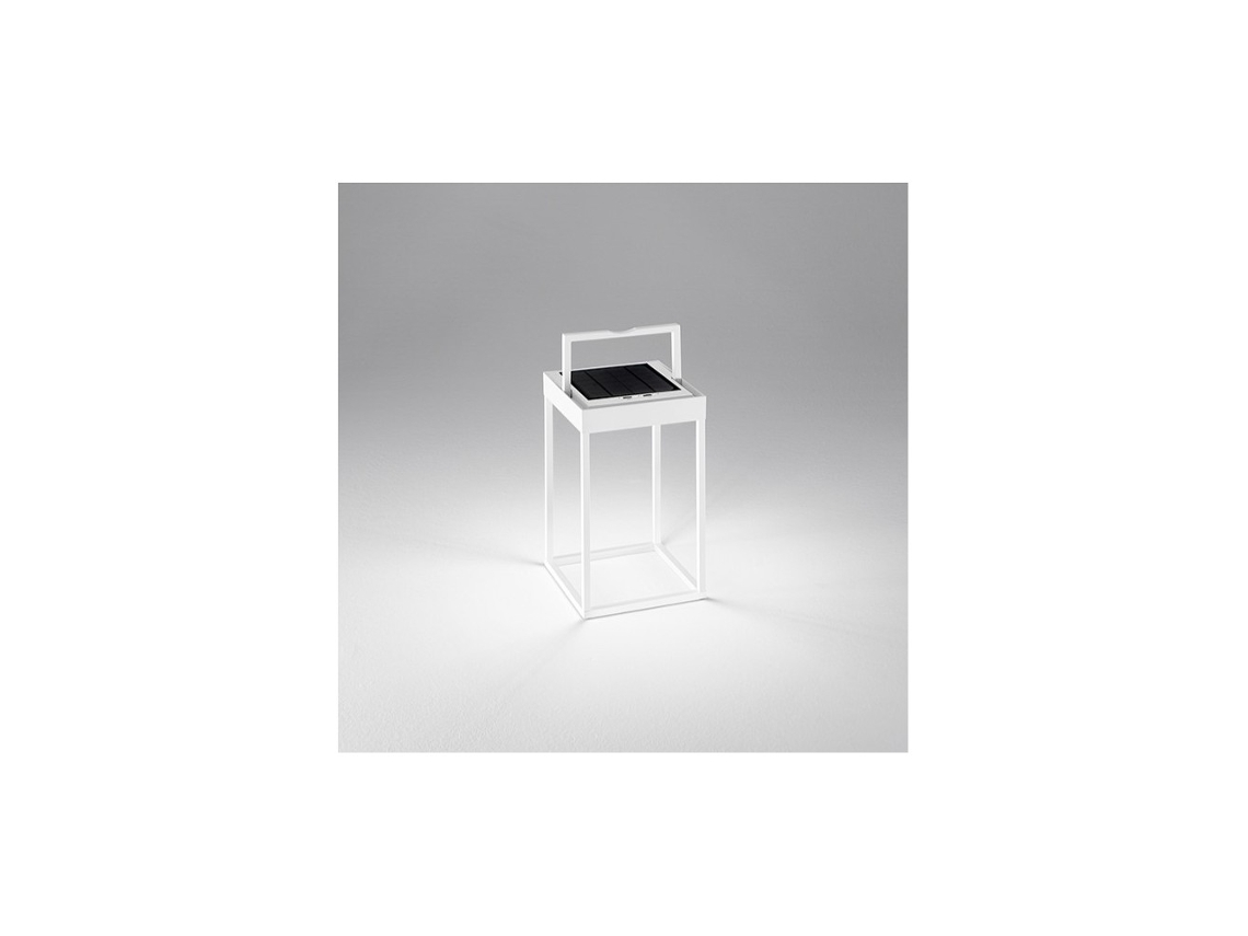 Candeeiro de Mesa Solar e Recarregável Cage Da PERENZ Matt White Alt.30Cm