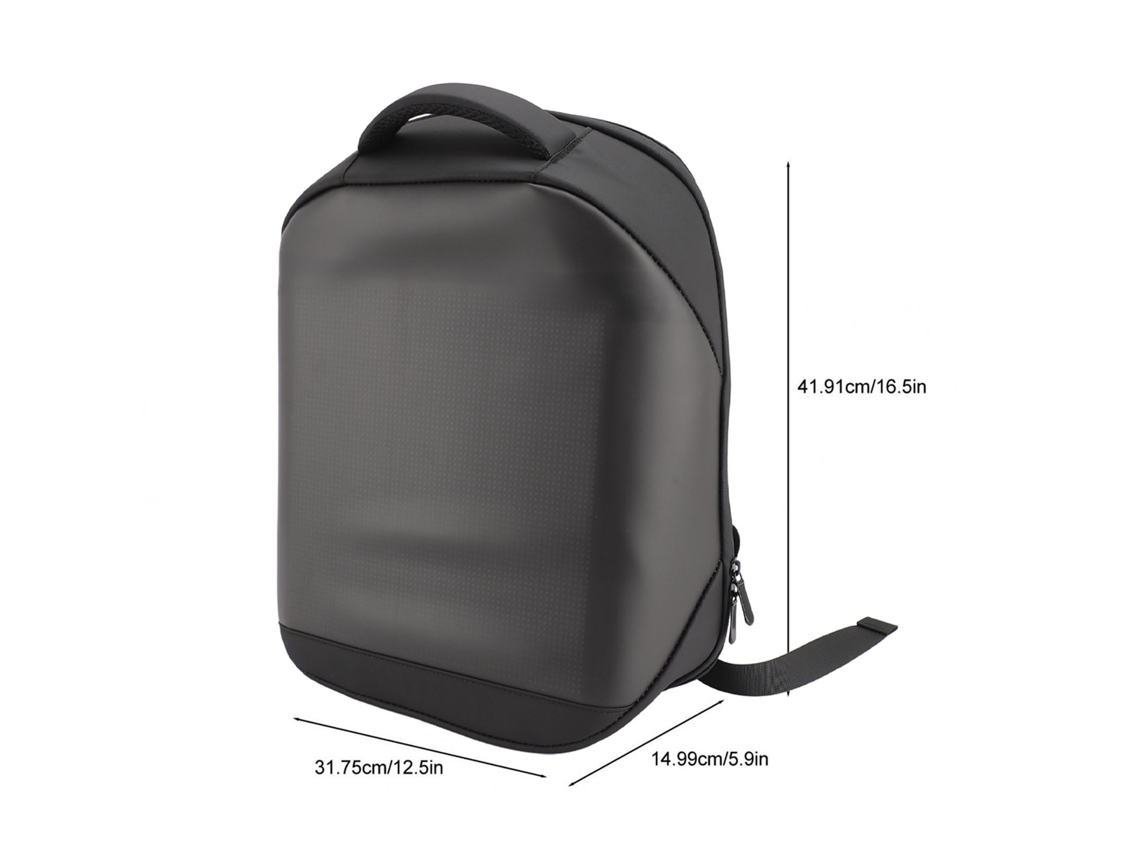 Mochila Led Com Tela Colorida Programável À Prova D'água