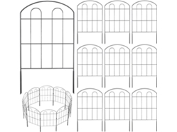 Cerca de Jardim Cerca Decorativa À Ferrugem, Borda de Arame Metálico, Proteção para o Solo, Decoração Arqueada para CHABERLU